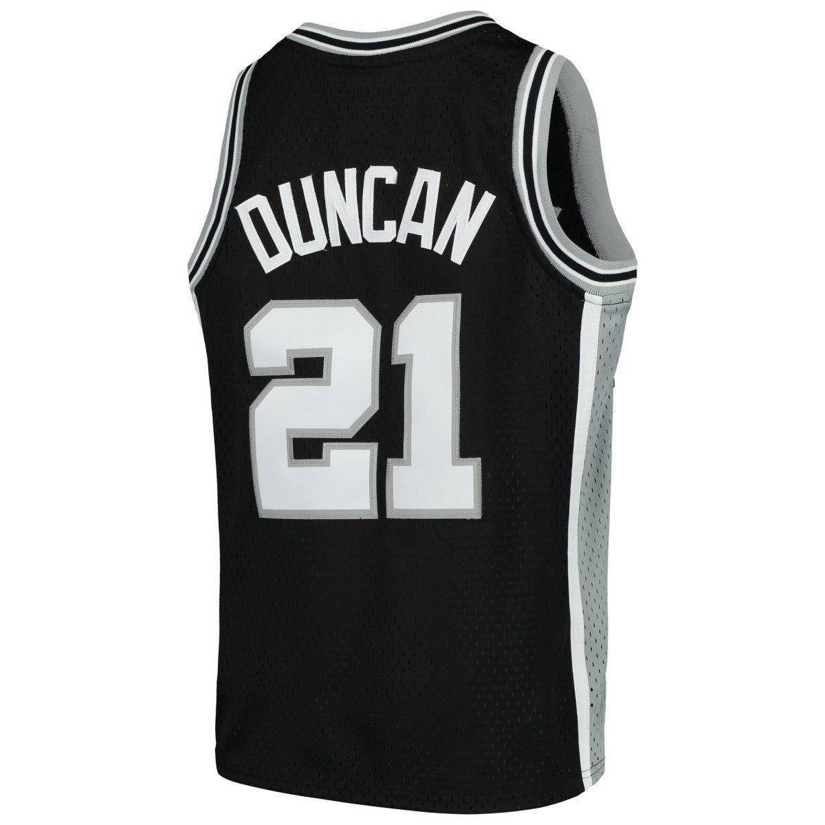 Tim Duncan San Antonio Spurs Youth Swingman Throwback Jersey - Black shop