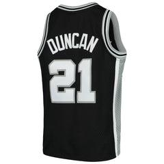 Tim Duncan San Antonio Spurs Youth Swingman Throwback Jersey - Black shop