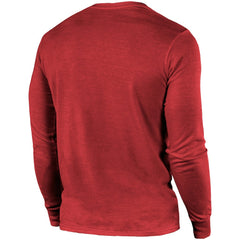 Arizona Cardinals Majestic Threads Lockup Tri-Blend Long Sleeve T-Shirt - Cardinal on sale