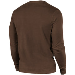 Cleveland Browns Majestic Threads Lockup Tri-Blend Long Sleeve T-Shirt - Brown on sale