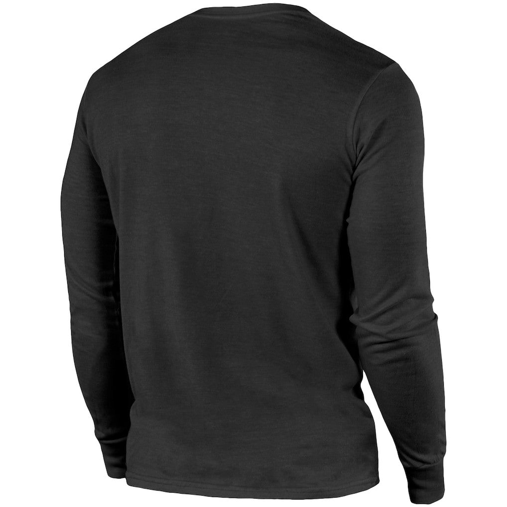 Las Vegas Raiders Majestic Threads Lockup Tri-Blend Long Sleeve T-Shirt - Black on sale