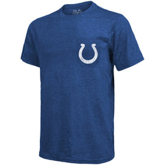 Indianapolis Colts Majestic Threads Tri-Blend Pocket T-Shirt - Heathered Royal for sale