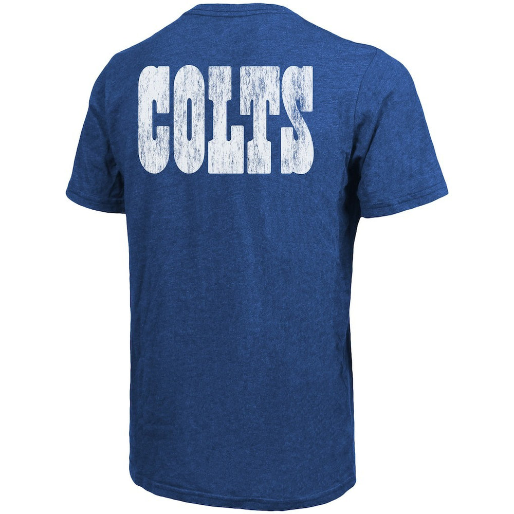 Indianapolis Colts Majestic Threads Tri-Blend Pocket T-Shirt - Heathered Royal for sale