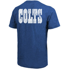 Indianapolis Colts Majestic Threads Tri-Blend Pocket T-Shirt - Heathered Royal for sale