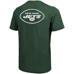 New York Jets Majestic Threads Tri-Blend Pocket T-Shirt - Heathered Green cheap