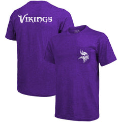 Minnesota Vikings Majestic Threads Tri-Blend Pocket T-Shirt - Heathered Purple sale
