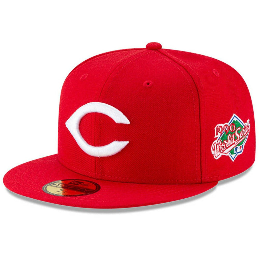 Cincinnati Reds 1990 World Series Wool 59FIFTY Fitted Hat Red