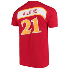 Dominique Wilkins Atlanta Hawks Hardwood Classics Team Name & Number T-Shirt - Red online