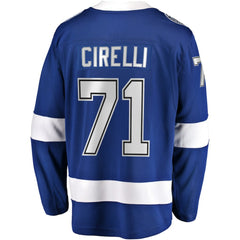 Anthony Cirelli Tampa Bay Lightning Fanatics Home Breakaway Player Jersey - Blue Jerseys