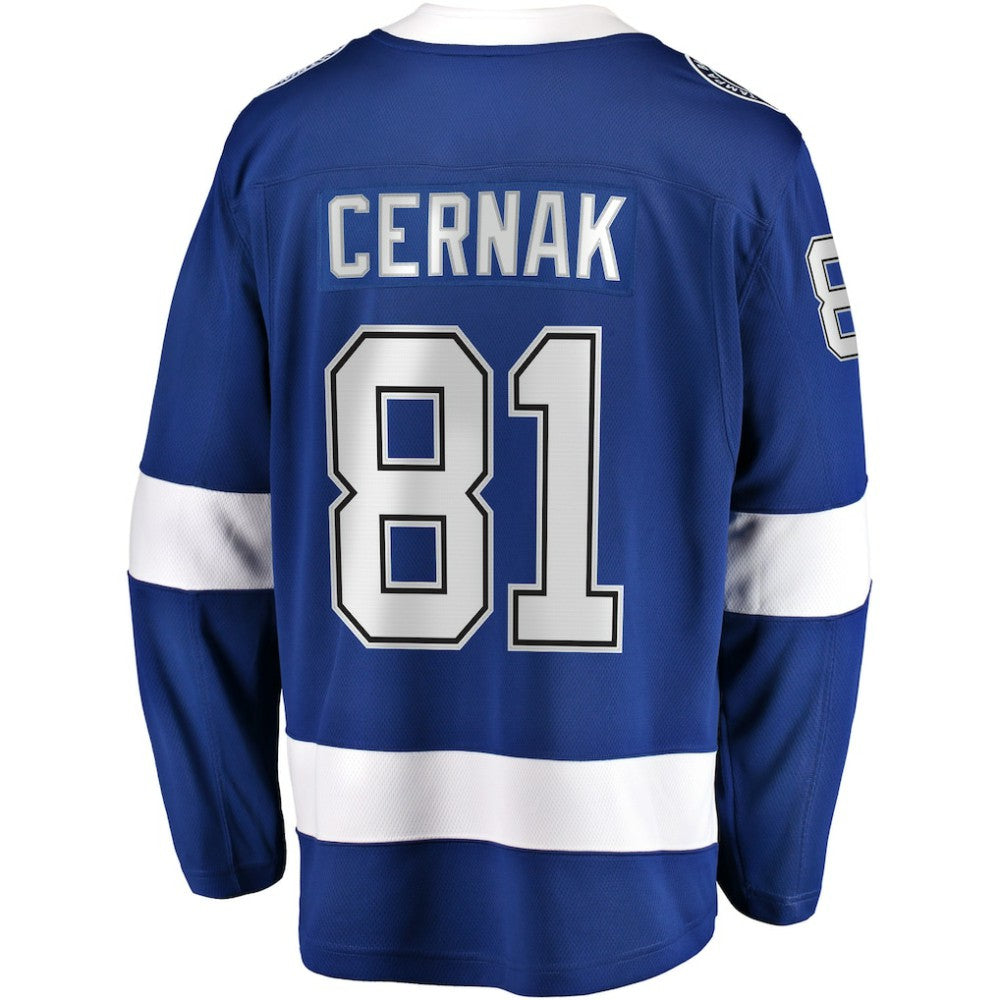 Erik Cernak Tampa Bay Lightning Fanatics Home Breakaway Player Jersey - Blue Jerseys