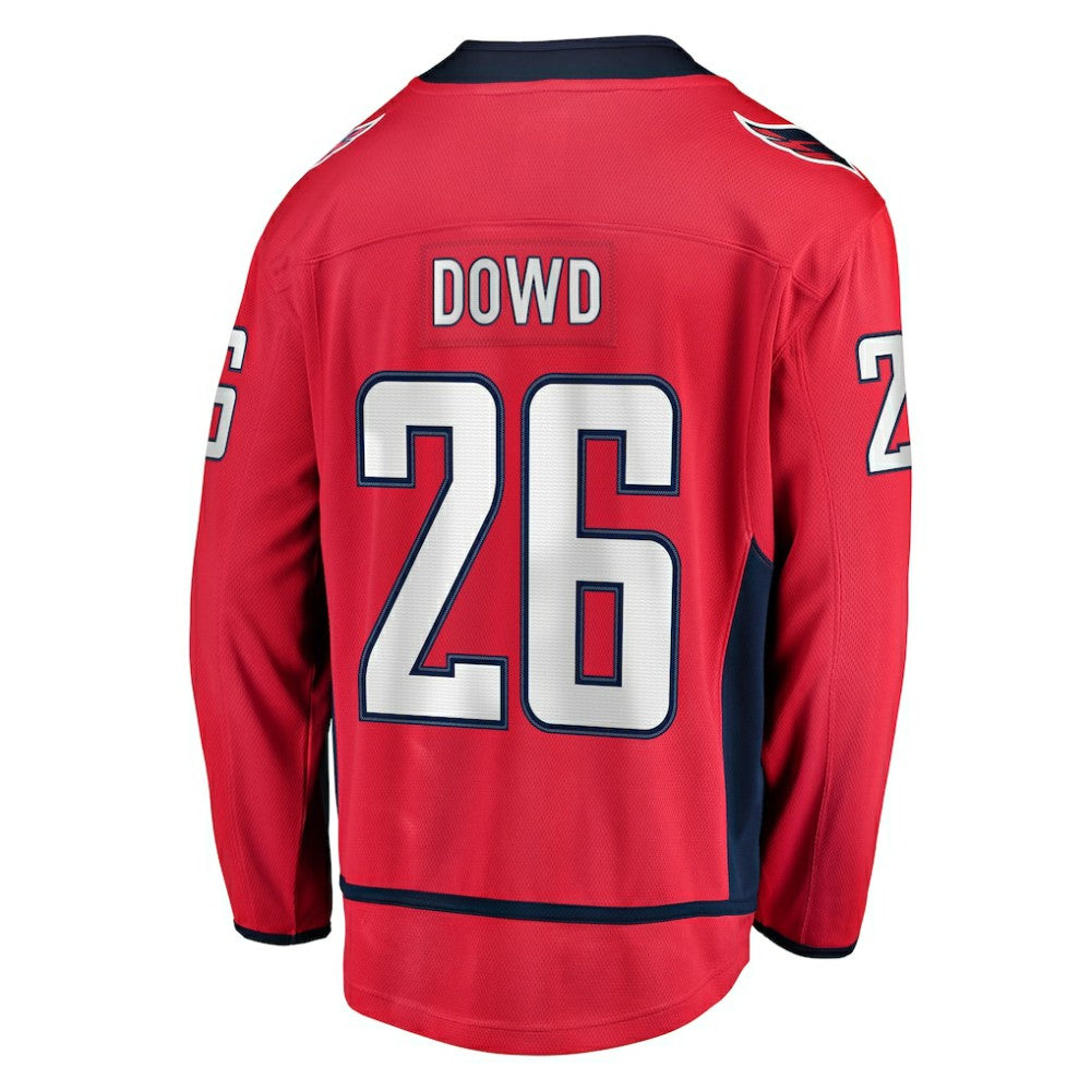 Nic Dowd Washington Capitals Fanatics Home Breakaway Player Jersey - Red Jerseys
