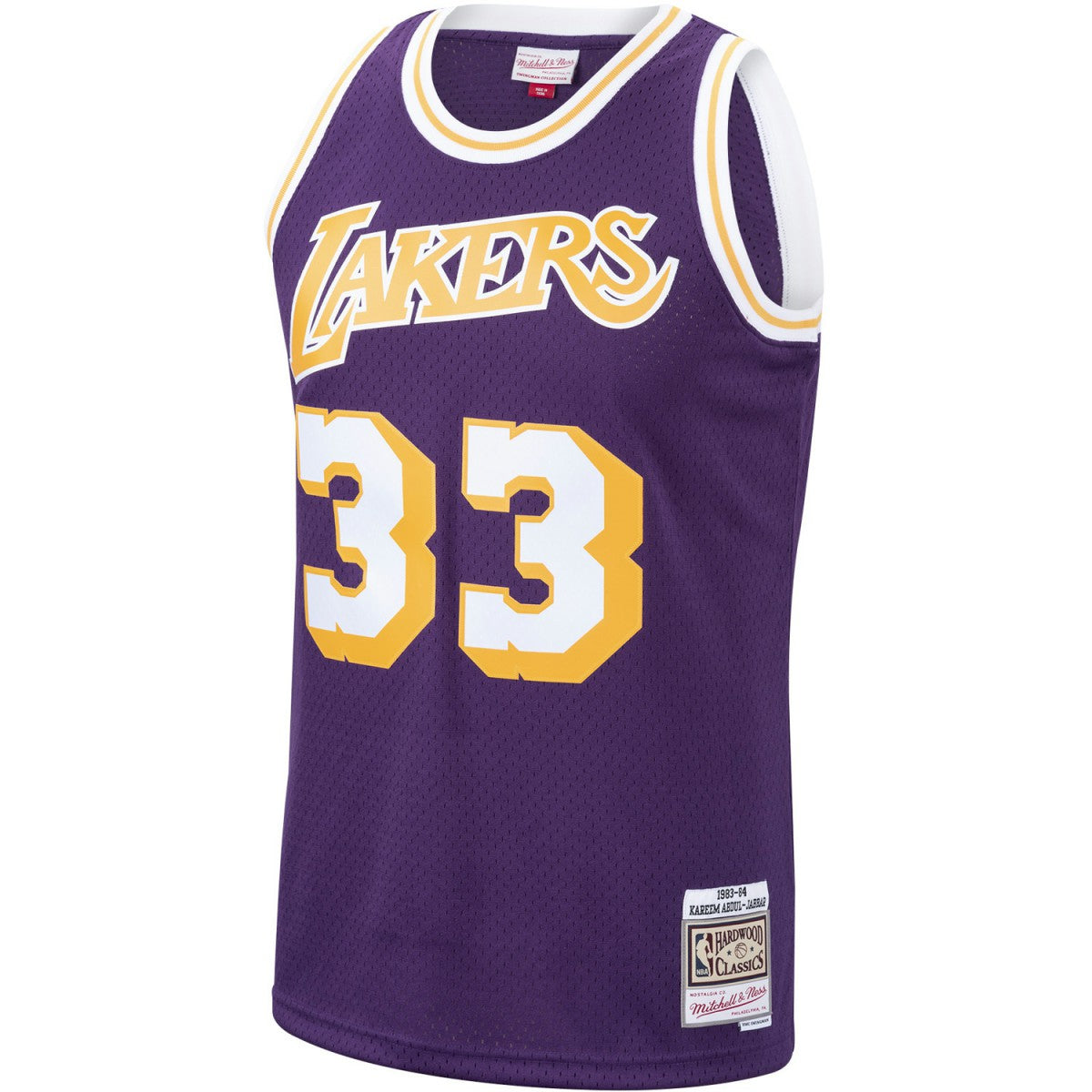 Kareem Abdul-Jabbar Los Angeles Lakers Hardwood Classics Swingman Jersey - Purple online