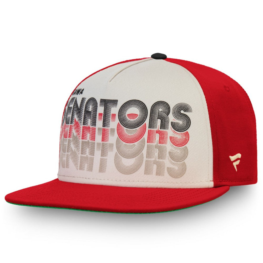 Ottawa Senators Fanatics True Classic Snapback Hat - Cream/Red Hats