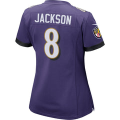 Lamar Jackson Baltimore Ravens Women's Game Player Jersey - Purple on sale