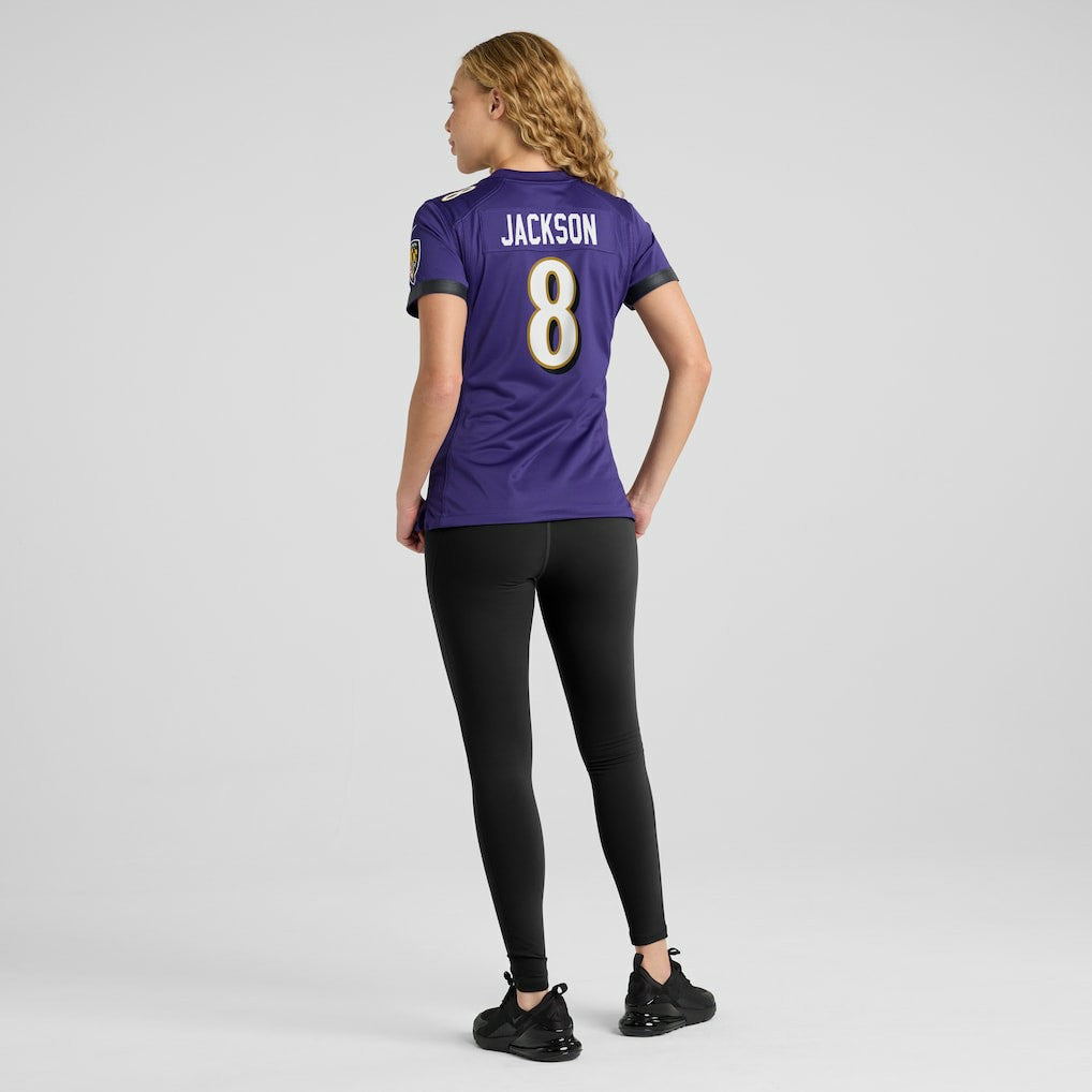 Lamar Jackson Baltimore Ravens Women's Game Player Jersey - Purple on sale