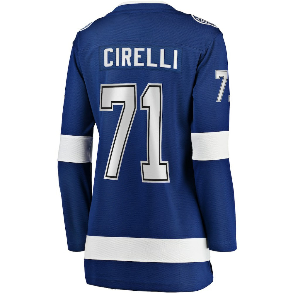Anthony Cirelli Tampa Bay Lightning Fanatics Women's Home Breakaway Player Jersey - Blue Jerseys