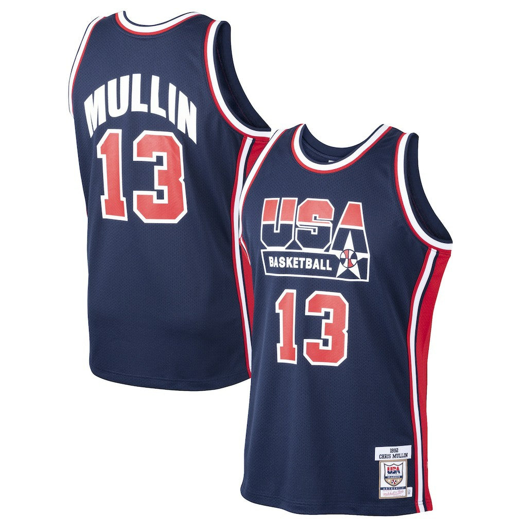 Chris Mullin USA Basketball 1992 Dream Team Authentic Jersey sale - Navy outlet