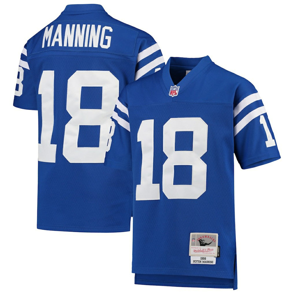 Peyton Manning Indianapolis Colts Youth 1998 Legacy Retired Player Jersey - Royal discount