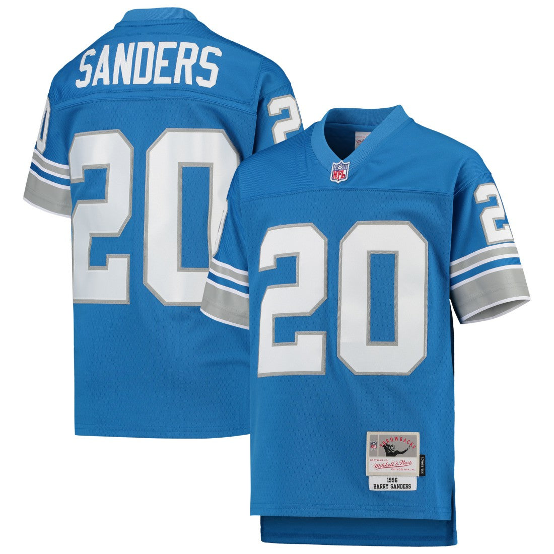 Barry Sanders Detroit Lions Youth 1996 Legacy Retired Player Jersey - Blue outlet