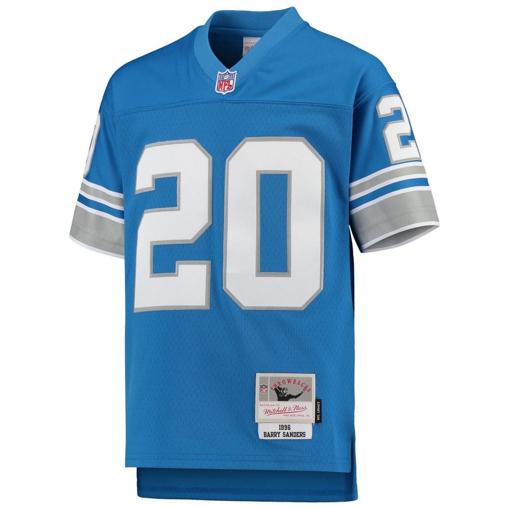 Barry Sanders Detroit Lions Youth 1996 Legacy Retired Player Jersey - Blue outlet