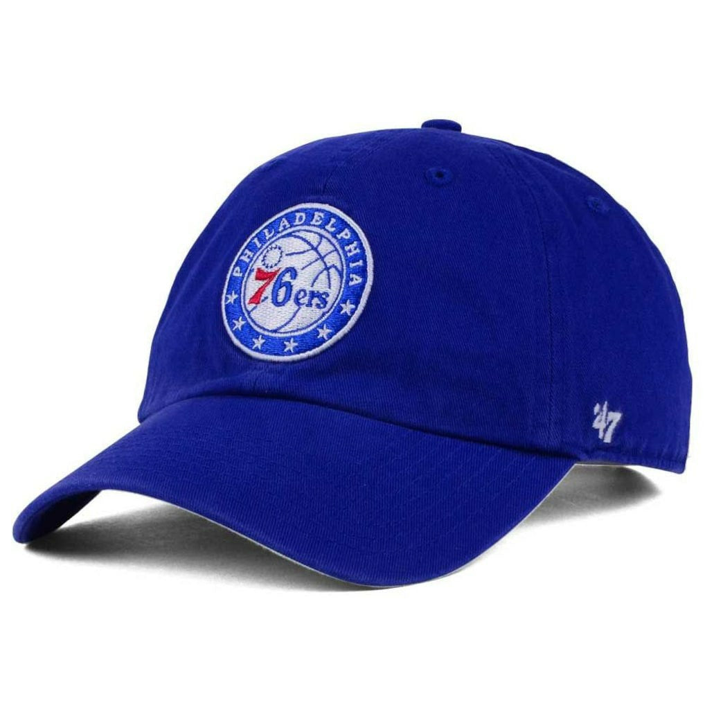 Philadelphia 76ers '47 Core Logo Clean Up Adjustable Hat - Royal cheap