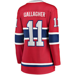 Brendan Gallagher Montreal Canadiens Fanatics Women's Home Breakaway Player Jersey - Red Jerseys