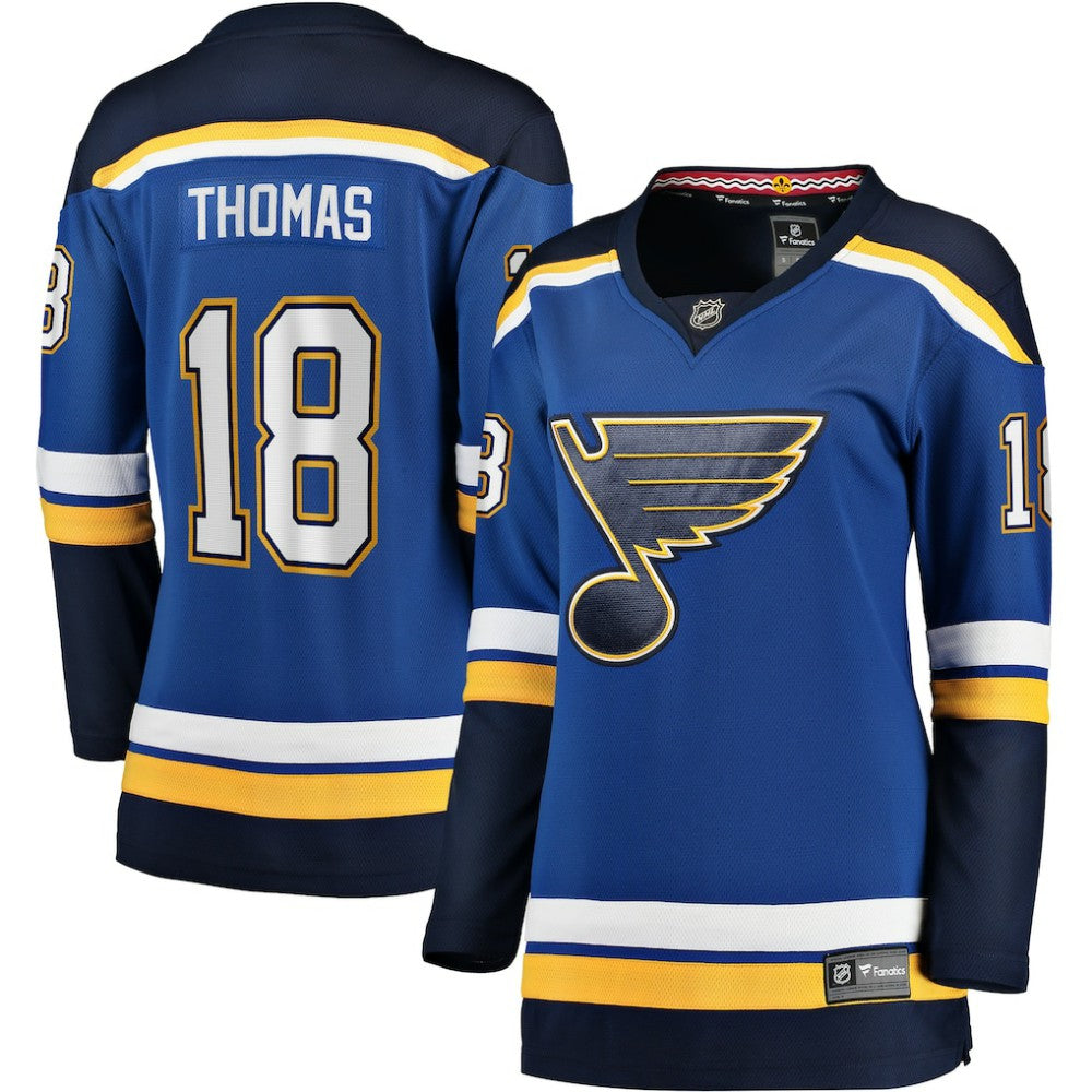 Robert Thomas St. Louis Blues Fanatics Women's Home Breakaway Player Jersey - Blue Jerseys