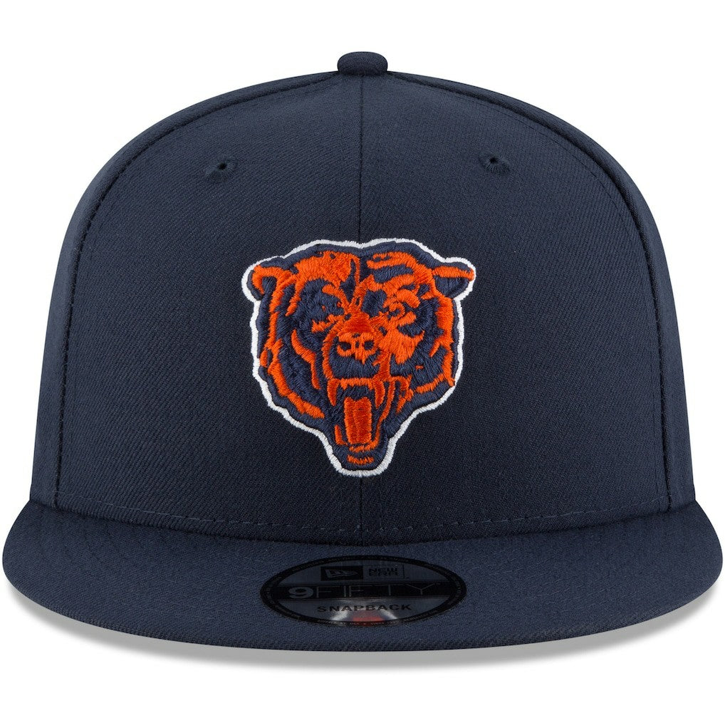 Chicago Bears New Era Head Basic 9FIFTY Adjustable Snapback Hat - Navy discount