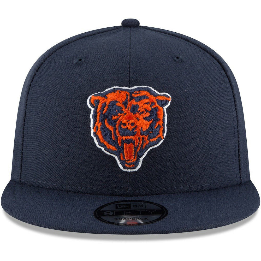 Chicago Bears New Era Head Basic 9FIFTY Adjustable Snapback Hat - Navy discount