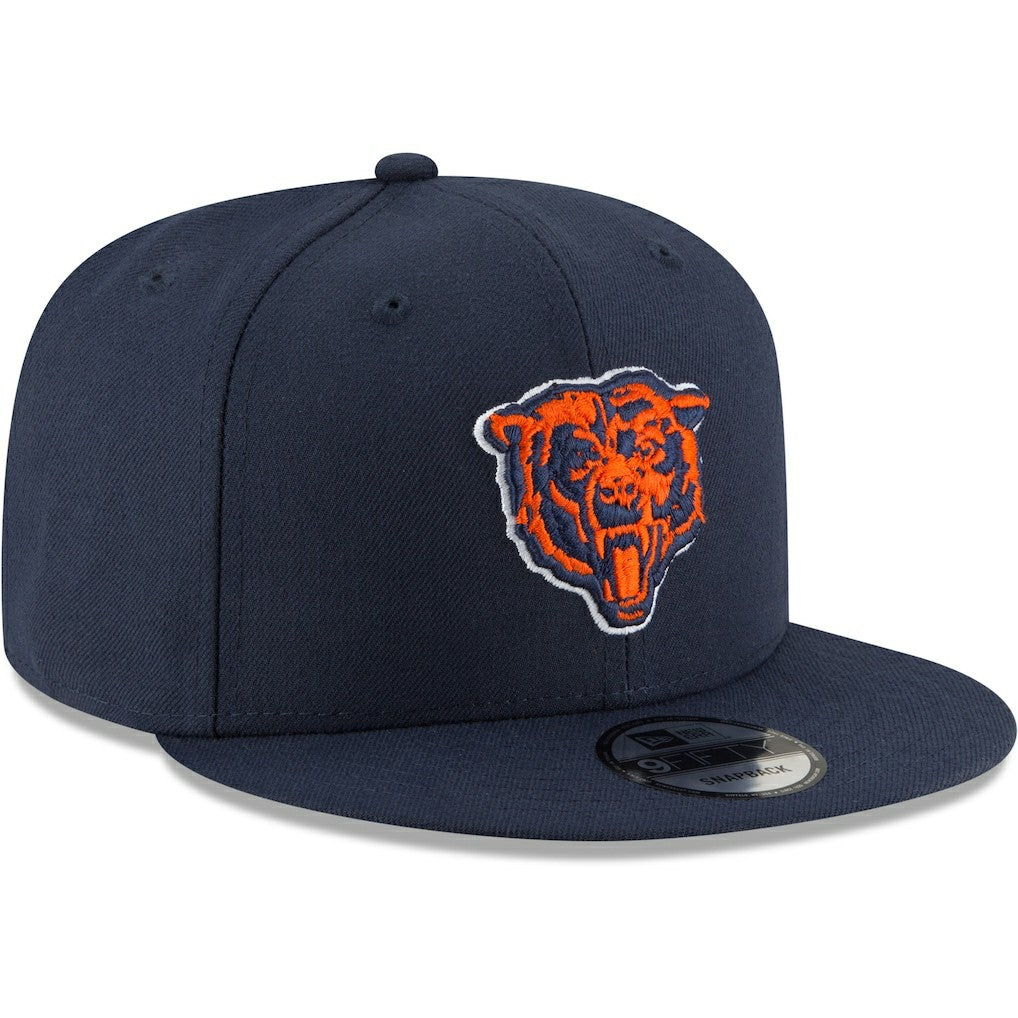 Chicago Bears New Era Head Basic 9FIFTY Adjustable Snapback Hat - Navy discount
