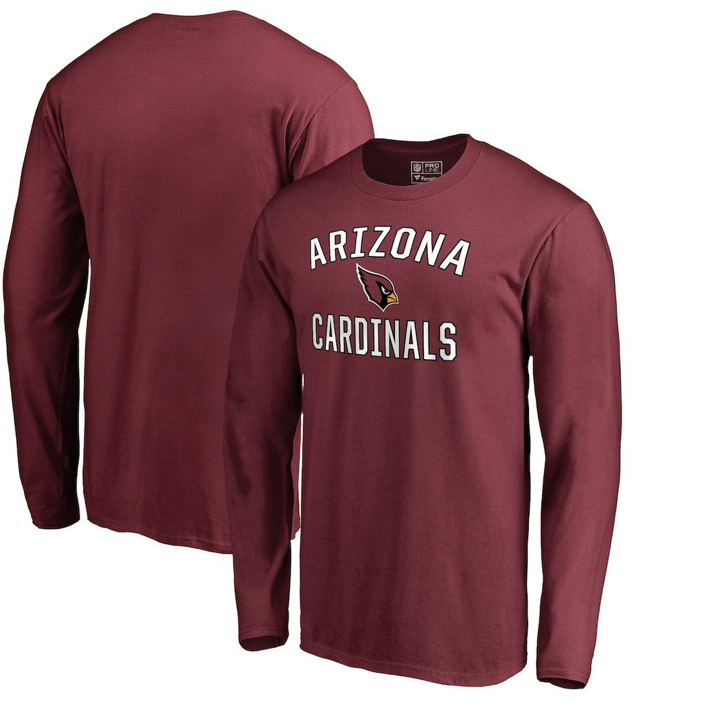 Arizona Cardinals Victory Arch Long Sleeve T-Shirt - Cardinal sale