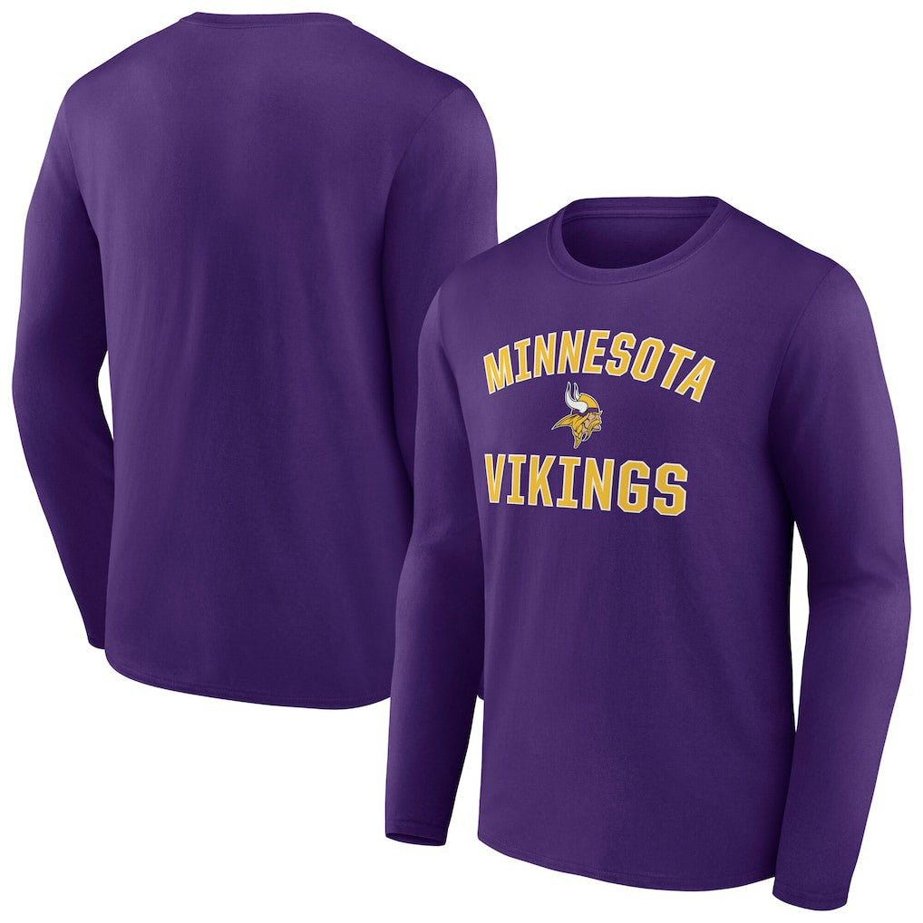 Minnesota Vikings Victory Arch Long Sleeve T-Shirt - Purple on sale