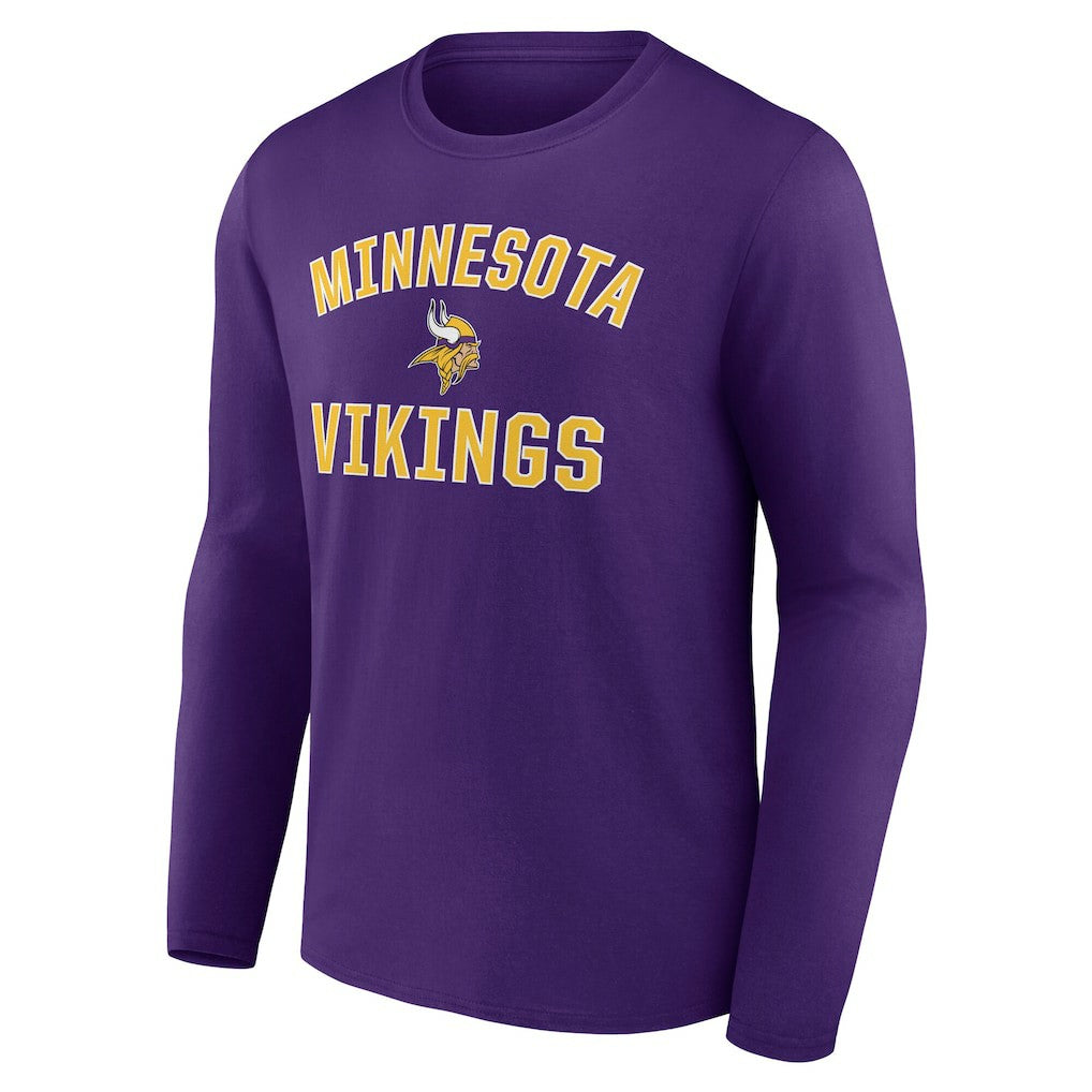 Minnesota Vikings Victory Arch Long Sleeve T-Shirt - Purple on sale