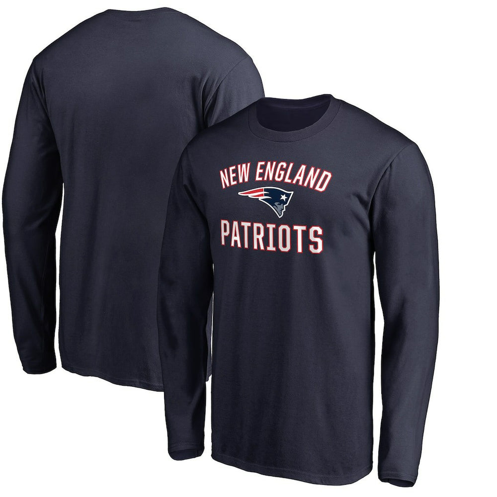 New England Patriots Victory Arch Long Sleeve T-Shirt - Navy on sale