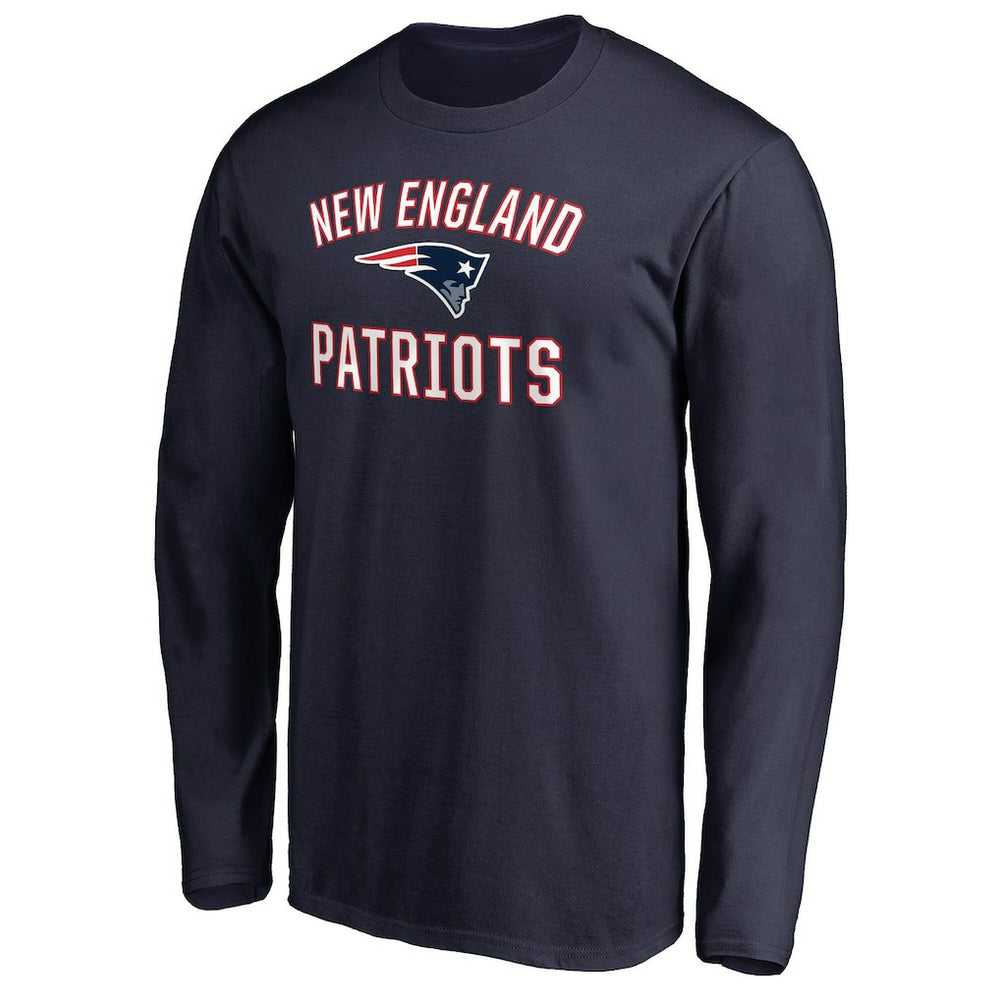 New England Patriots Victory Arch Long Sleeve T-Shirt - Navy on sale