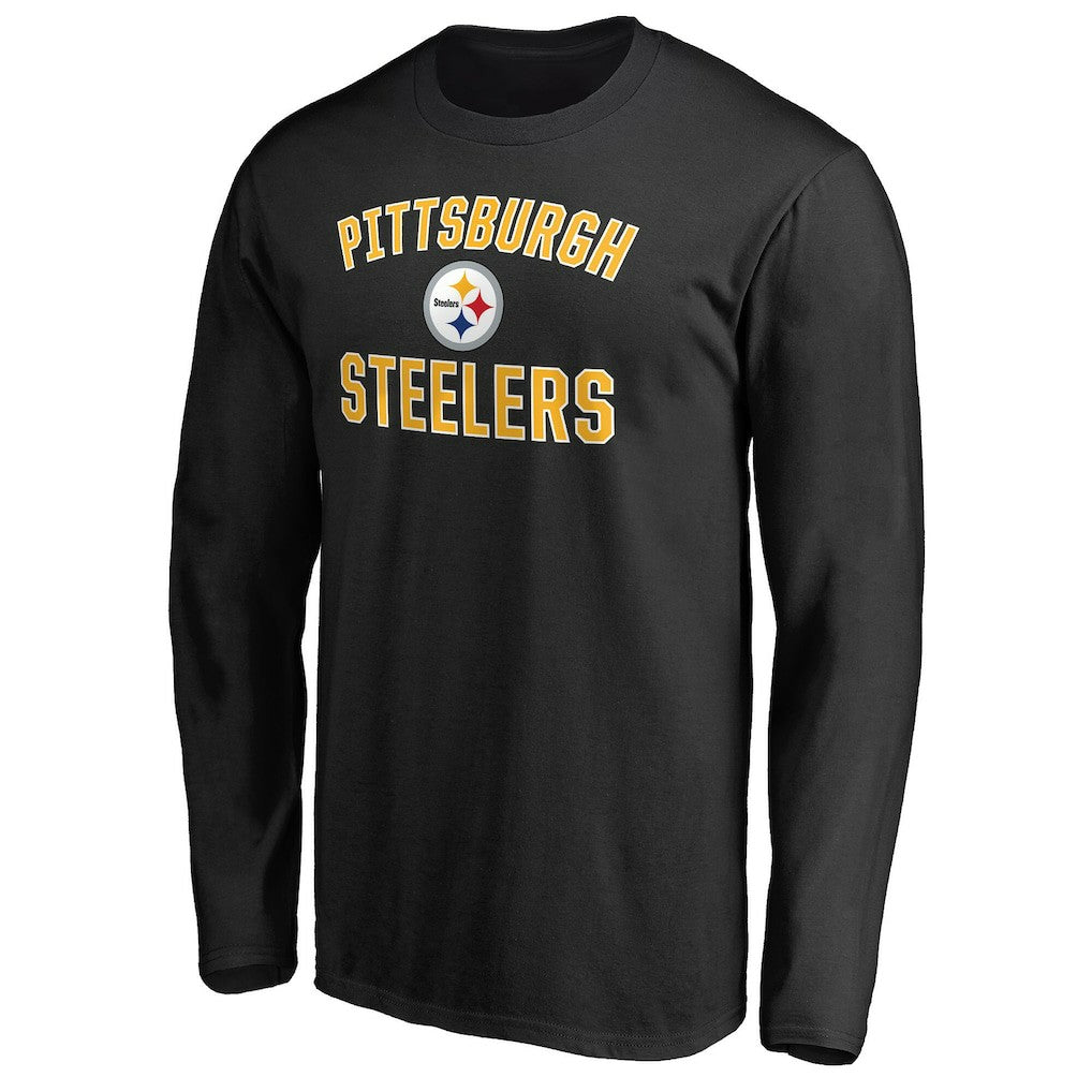Pittsburgh Steelers Victory Arch Long Sleeve T-Shirt - Black cheap