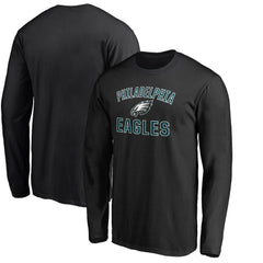 Philadelphia Eagles Victory Arch Long Sleeve T-Shirt - Black on sale