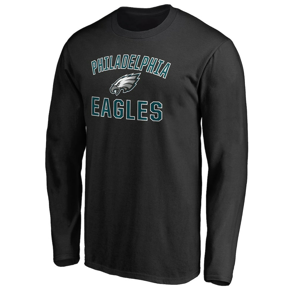 Philadelphia Eagles Victory Arch Long Sleeve T-Shirt - Black on sale