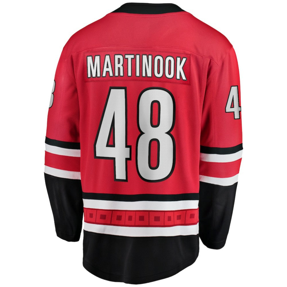 Jordan Martinook Carolina Hurricanes Fanatics Alternate Breakaway Player Jersey - Red Jerseys