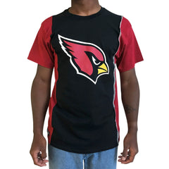 Arizona Cardinals Refried Apparel Sustainable Upcycled Split T-Shirt - Black/Cardinal sale