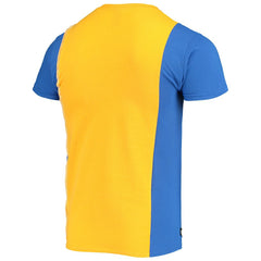 Los Angeles Rams Refried Apparel Sustainable Upcycled Split T-Shirt - Gold/Royal cheap