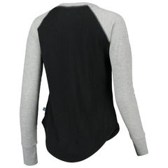 New Orleans Saints Touch Women's Waffle Raglan Lightweight Long Sleeve T-Shirt - Black outlet
