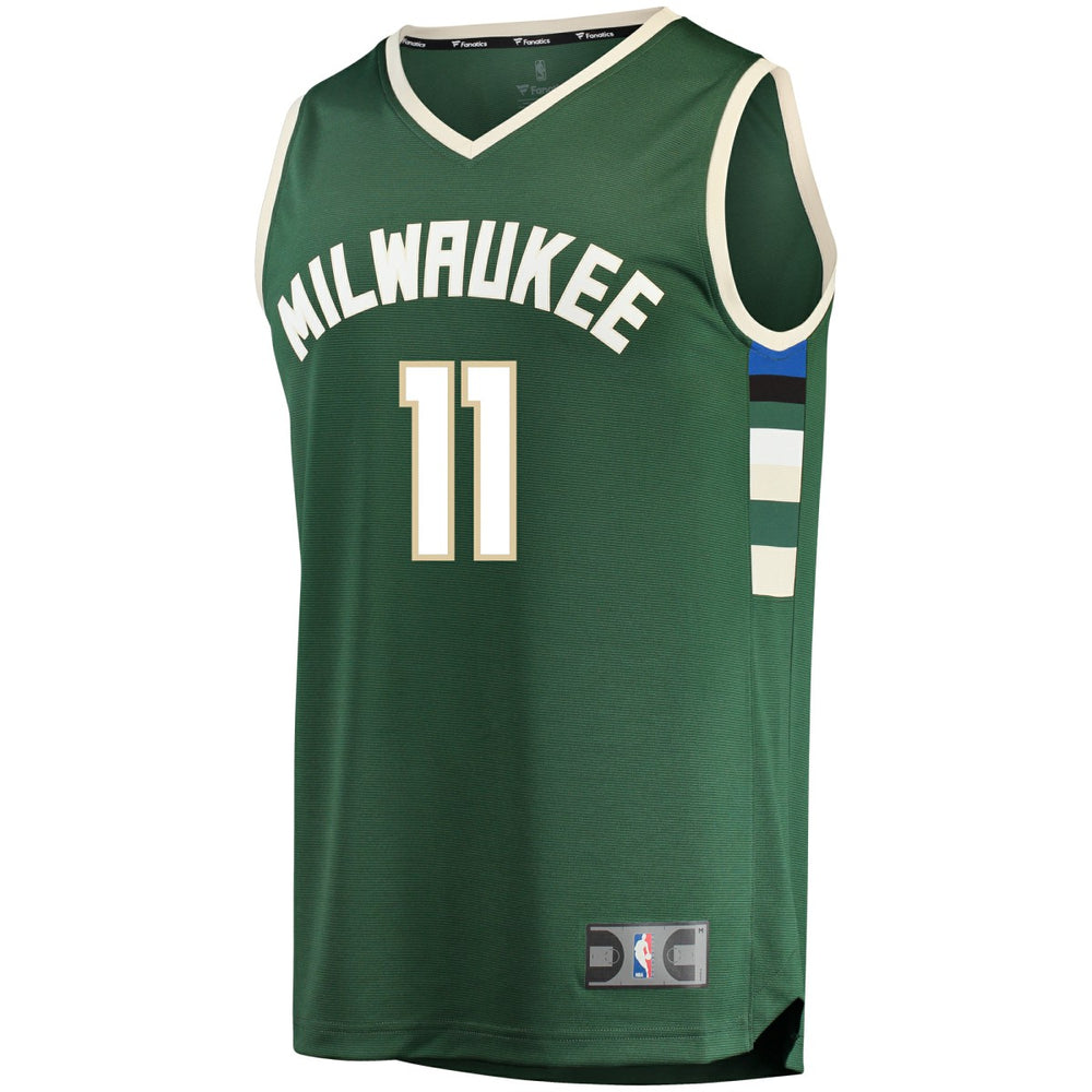 Brook Lopez Milwaukee Bucks Fast Break Replica Player Jersey Green - Icon Edition cheap