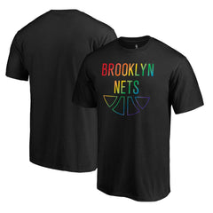 Brooklyn Nets Team Pride Wordmark T-Shirt - Black on sale