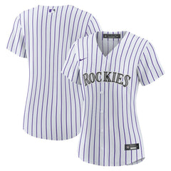 Colorado Rockies Women's Home Replica Team Jersey White