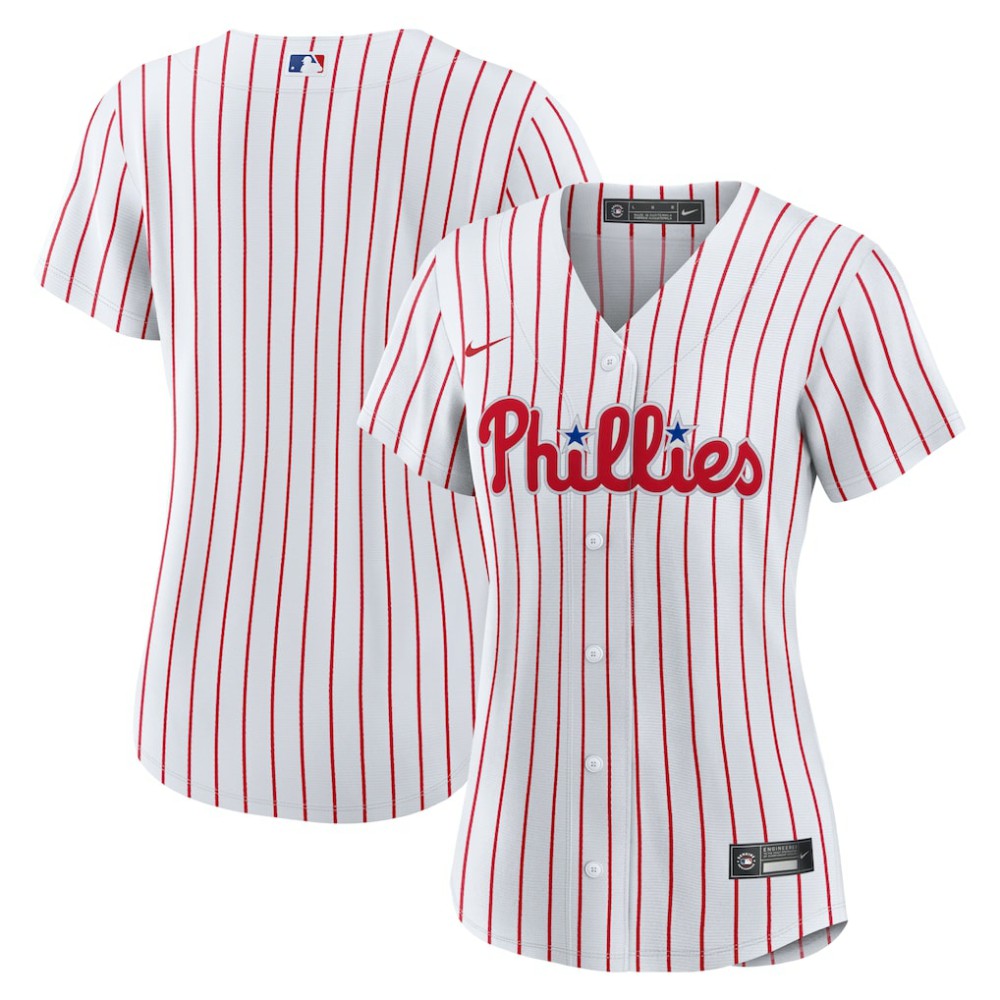 Philadelphia Phillies Women's Home Replica Team Jersey White