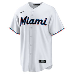 Miami Marlins Home Replica Team Jersey White