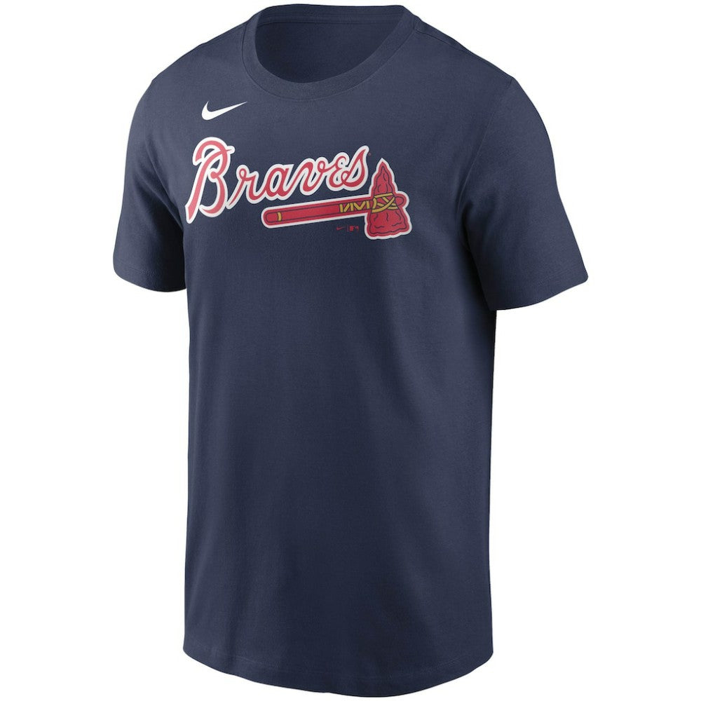 Ozzie Albies Atlanta Braves Fuse Name & Number T-Shirt Navy