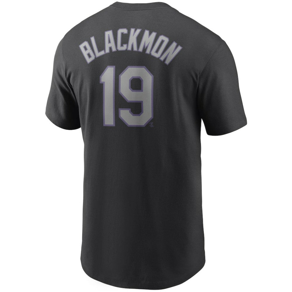 Charlie Blackmon Colorado Rockies Name & Number T-Shirt Black