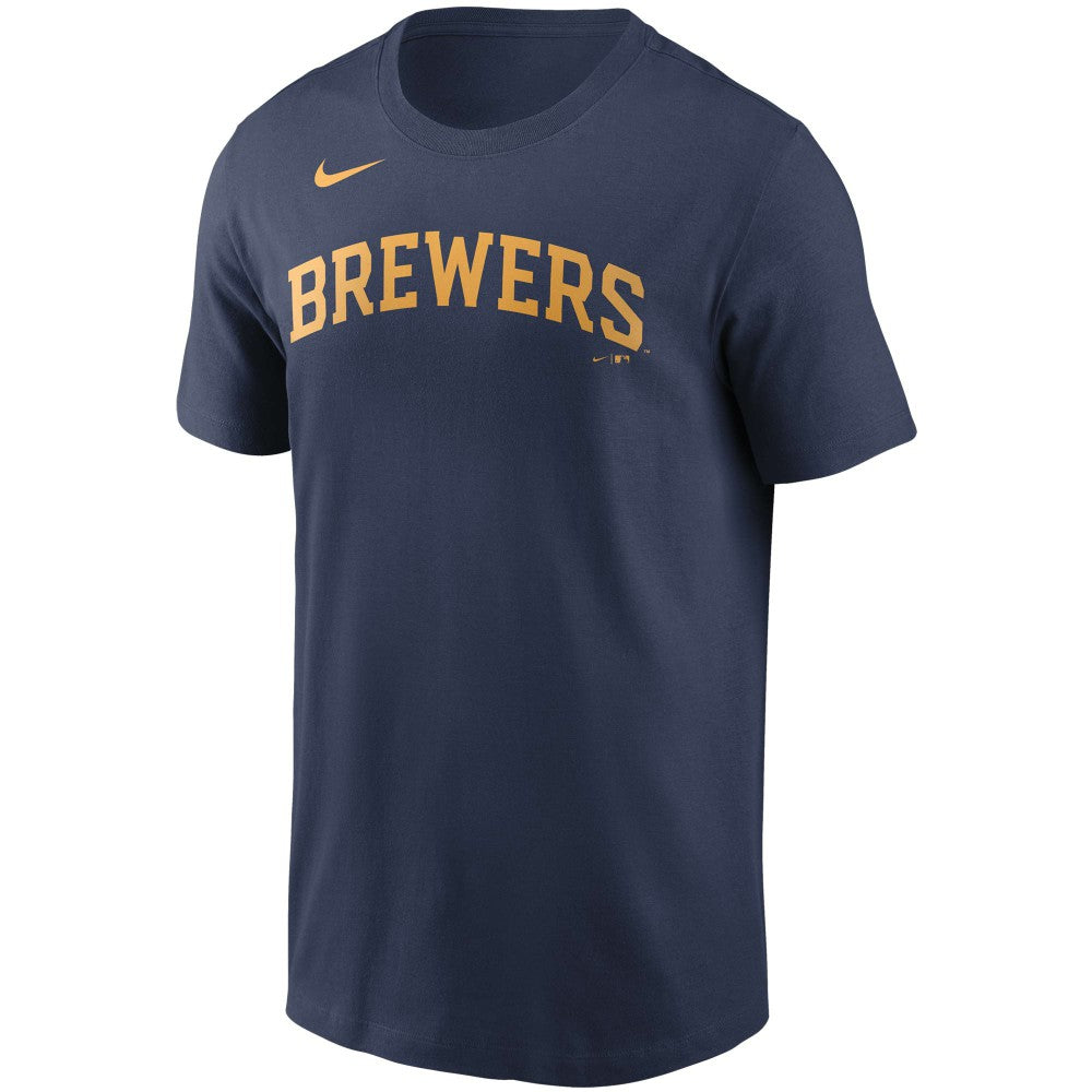 Christian Yelich Milwaukee Brewers Name & Number T-Shirt Navy